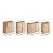 Load image into Gallery viewer, Choice 10" x 6 3/4" x 12" Natural Kraft Paper Customizable Shopping Bag with Handles - 250/Case