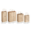 Load image into Gallery viewer, Choice 8" x 4 1/2" x 10 1/4" Natural Kraft Paper Customizable Shopping Bag with Handles - 250/Case
