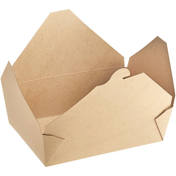 Kraft Microwavable Folded Paper Take-Out Container
