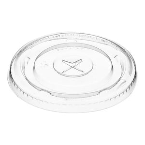Flat Clear Lid with Straw Opening 500 ct