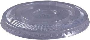 Flat Straw Slot Lid Fits 9 oz Squat & 12oz Tall PET Cup EPETFL12T