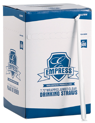 Jumbo Straw Paper Wrapped 7.75"