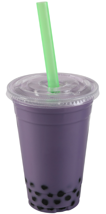 Mixed Neon Colossal Boba Straw 9" , 12mm Diameter